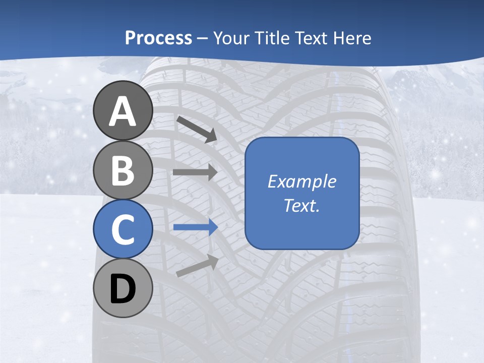Rad Schneefahrbahn Schnee PowerPoint Template