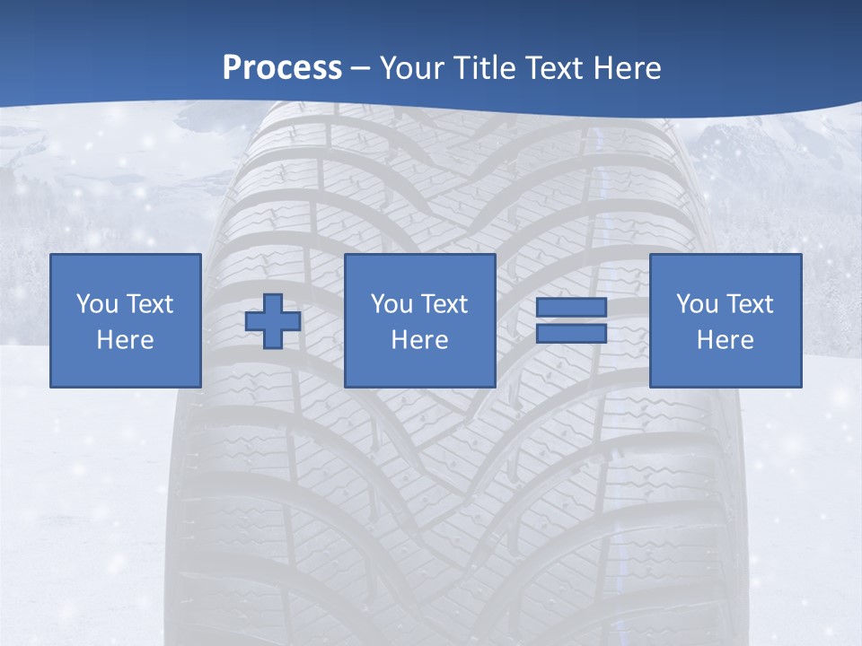 Rad Schneefahrbahn Schnee PowerPoint Template