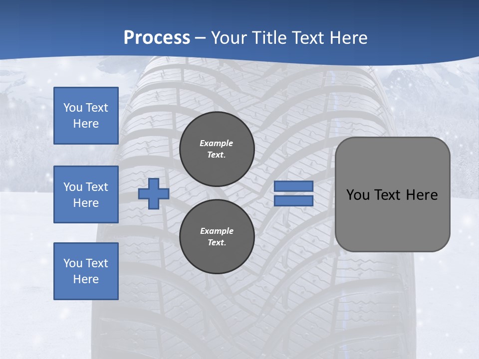 Rad Schneefahrbahn Schnee PowerPoint Template