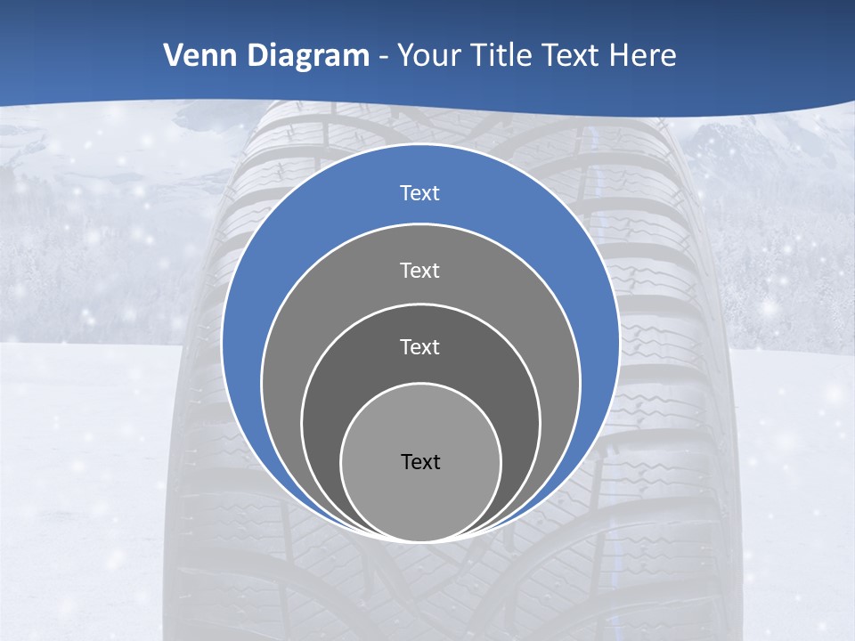 Rad Schneefahrbahn Schnee PowerPoint Template