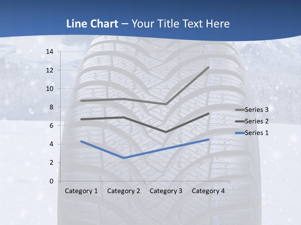 Rad Schneefahrbahn Schnee PowerPoint Template