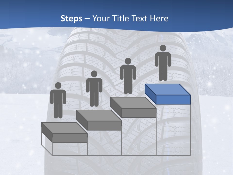 Rad Schneefahrbahn Schnee PowerPoint Template