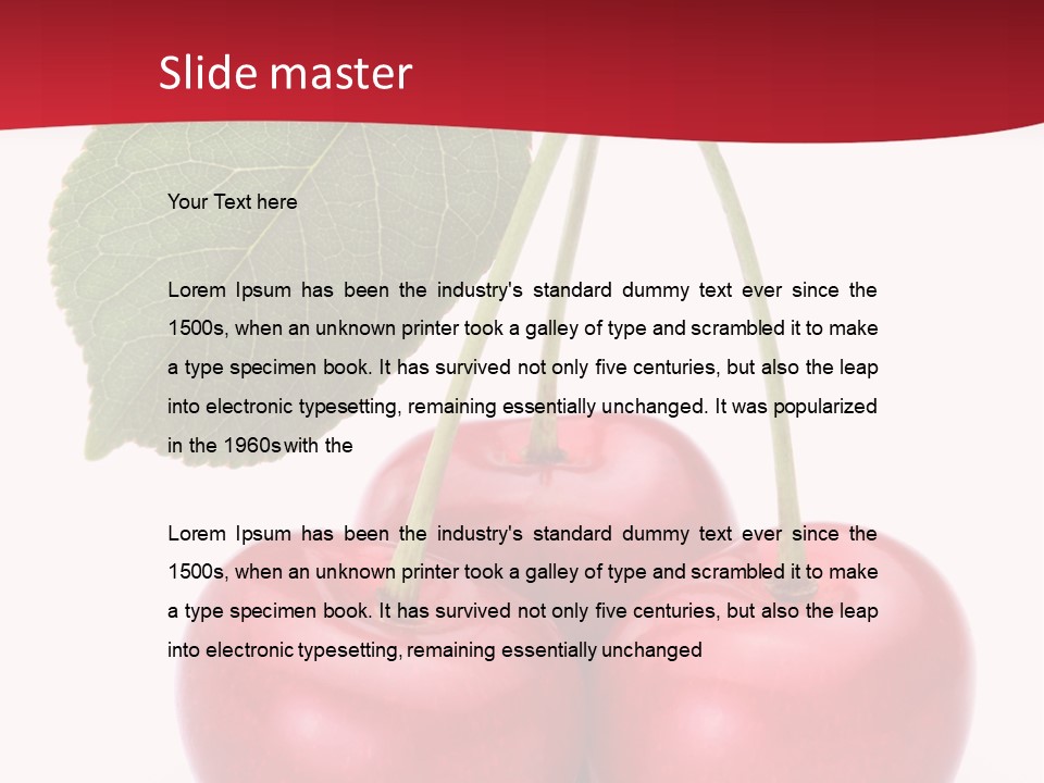 Cherry Juicy Berry PowerPoint Template