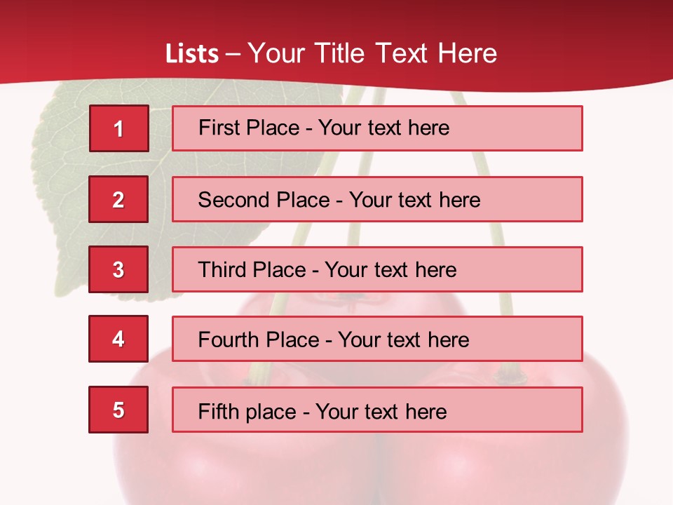 Cherry Juicy Berry PowerPoint Template