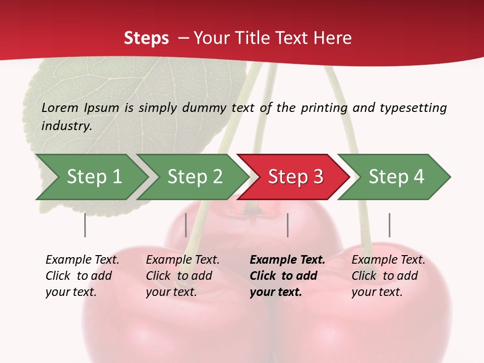 Cherry Juicy Berry PowerPoint Template
