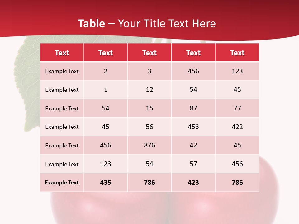 Cherry Juicy Berry PowerPoint Template