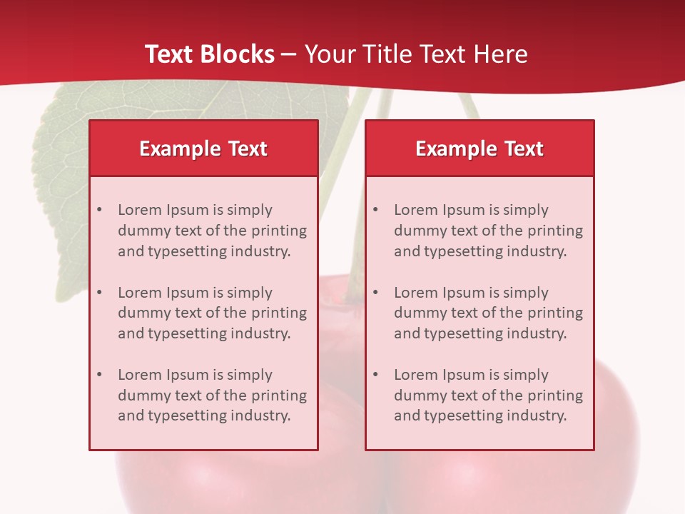 Cherry Juicy Berry PowerPoint Template