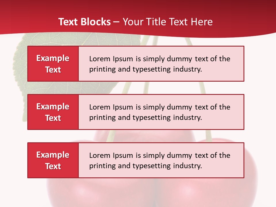 Cherry Juicy Berry PowerPoint Template