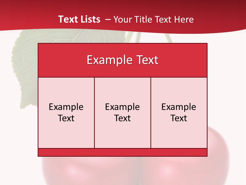 Cherry Juicy Berry PowerPoint Template