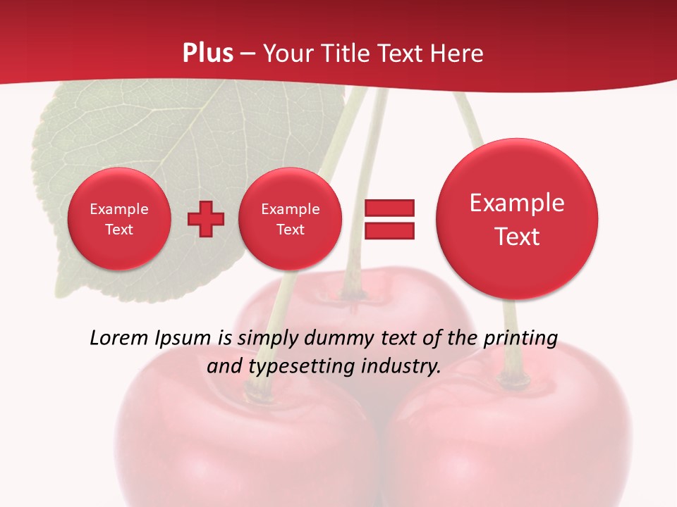Cherry Juicy Berry PowerPoint Template