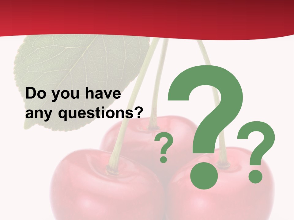 Cherry Juicy Berry PowerPoint Template