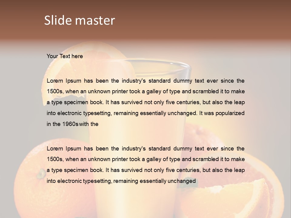 Cold Still Life Healthy PowerPoint Template