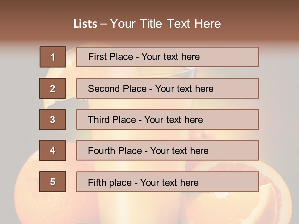 Cold Still Life Healthy PowerPoint Template