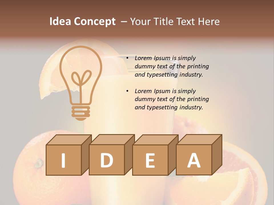 Cold Still Life Healthy PowerPoint Template