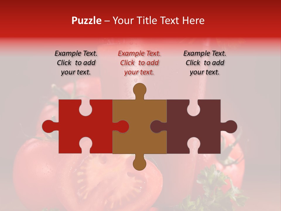 Drop Cold Table PowerPoint Template