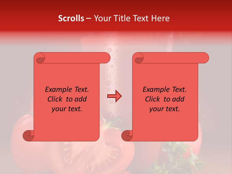 Drop Cold Table PowerPoint Template
