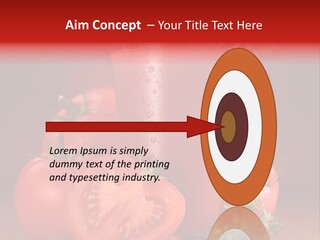 Drop Cold Table PowerPoint Template