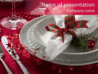 Shiny Advent Food PowerPoint Template