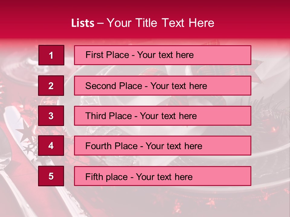 Shiny Advent Food PowerPoint Template