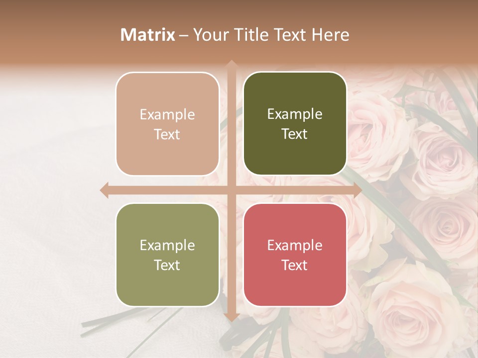 Bouquet Blossom Romance PowerPoint Template