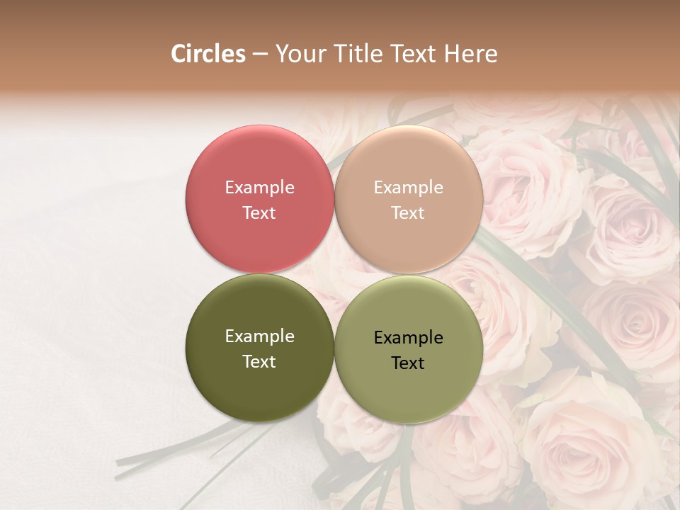 Bouquet Blossom Romance PowerPoint Template