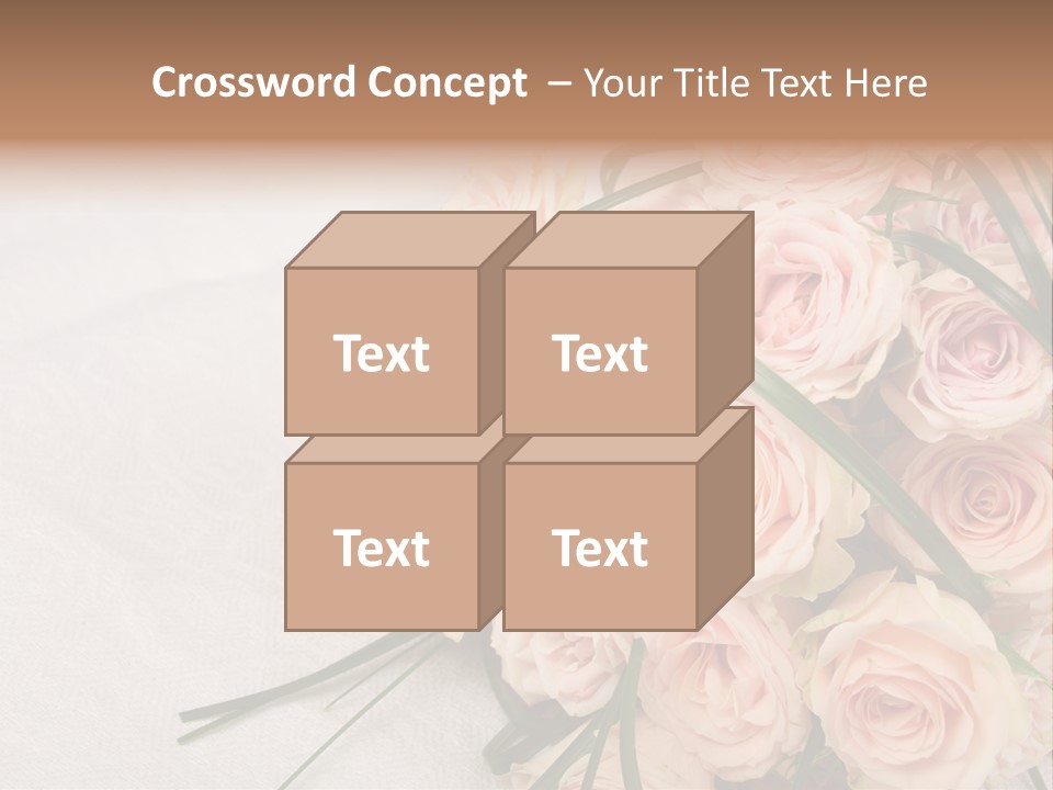 Bouquet Blossom Romance PowerPoint Template