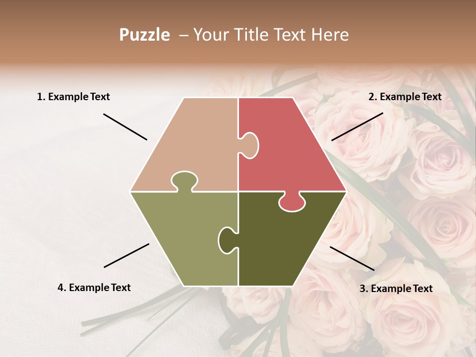 Bouquet Blossom Romance PowerPoint Template