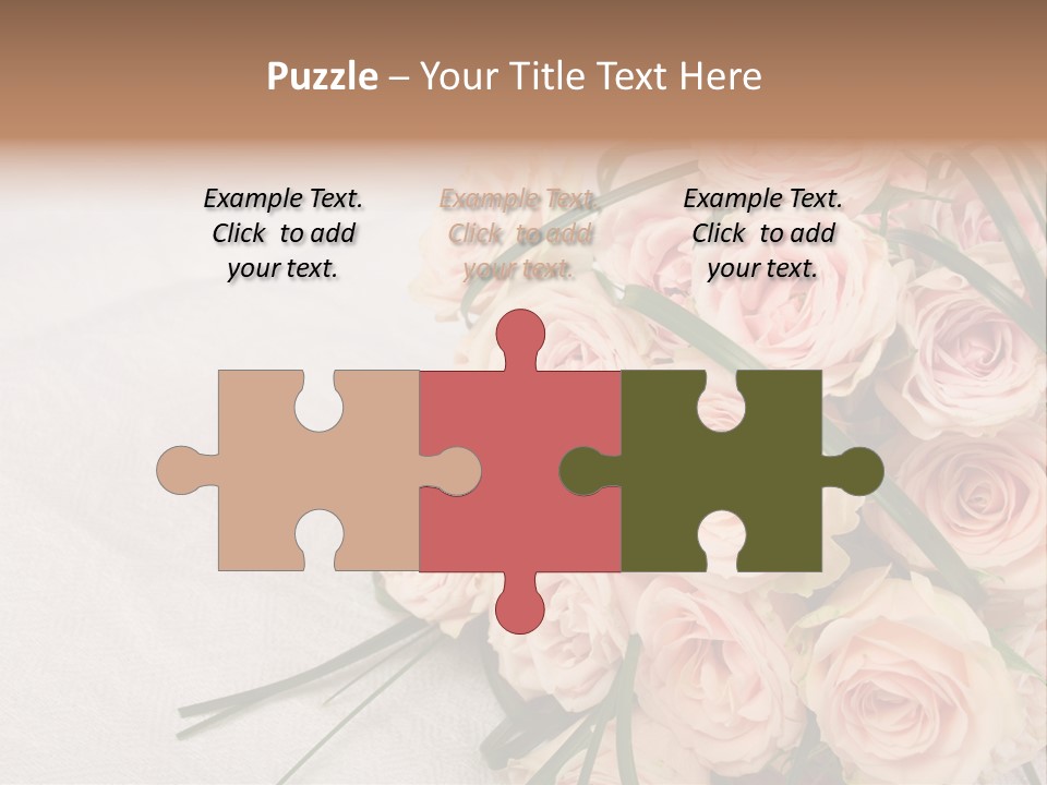 Bouquet Blossom Romance PowerPoint Template