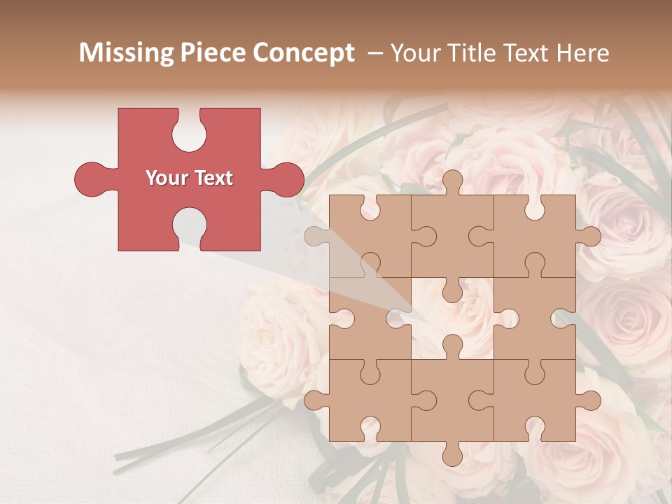 Bouquet Blossom Romance PowerPoint Template