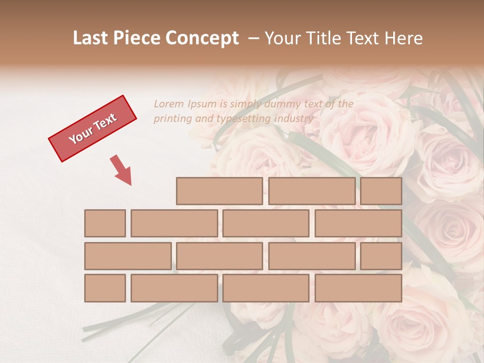 Bouquet Blossom Romance PowerPoint Template