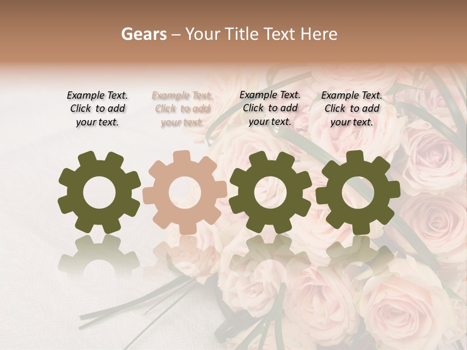 Bouquet Blossom Romance PowerPoint Template