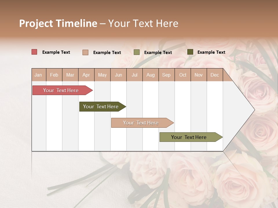 Bouquet Blossom Romance PowerPoint Template