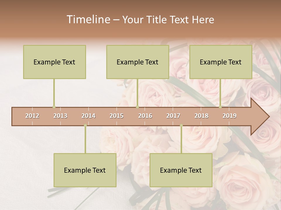 Bouquet Blossom Romance PowerPoint Template