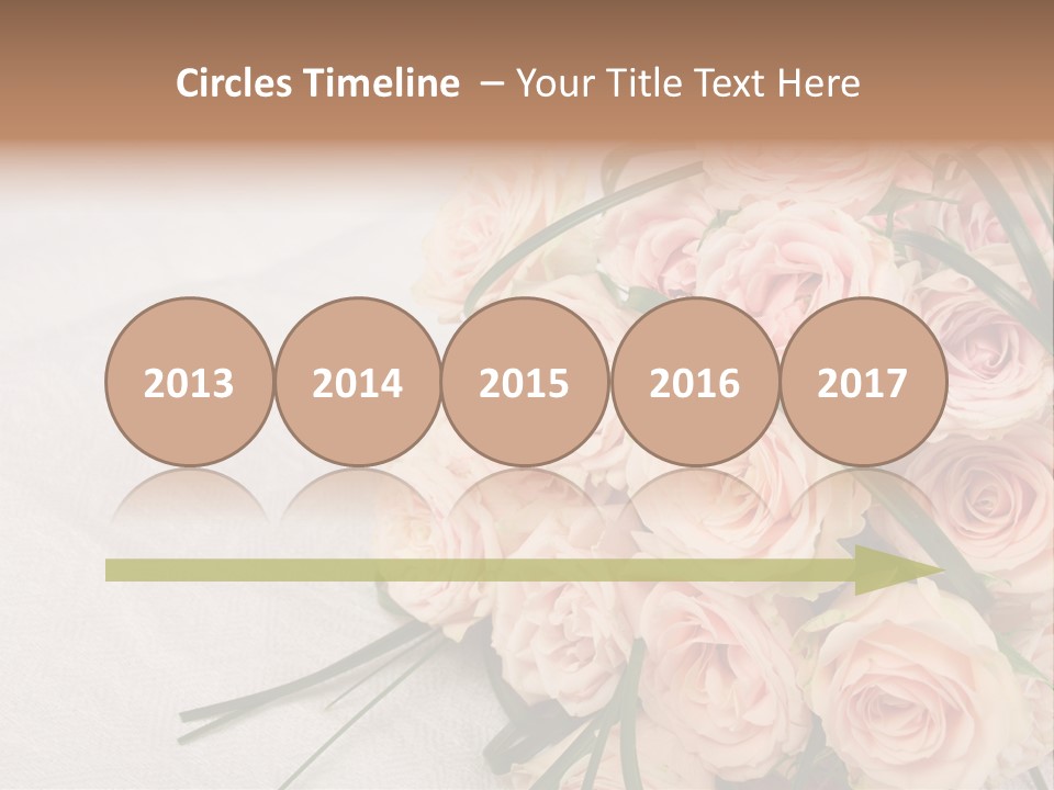 Bouquet Blossom Romance PowerPoint Template