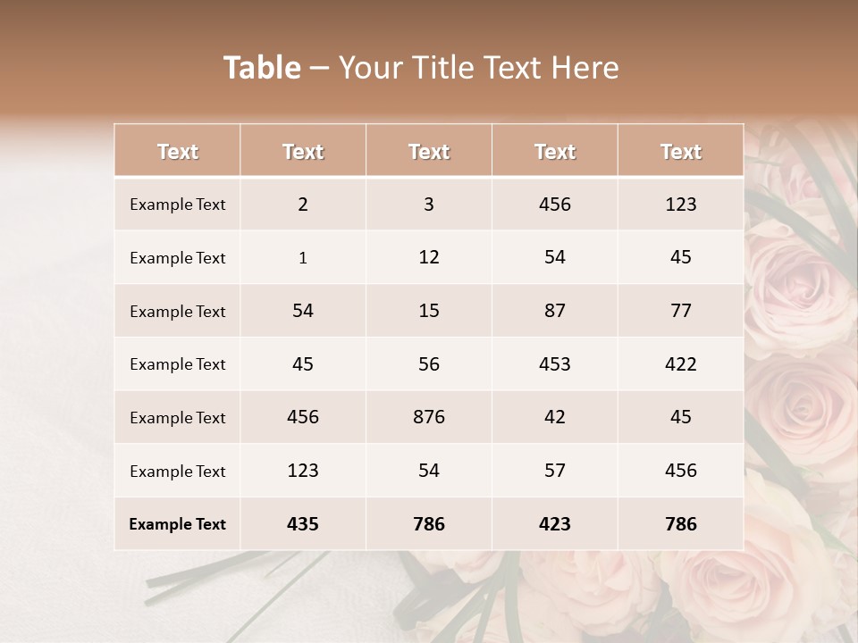 Bouquet Blossom Romance PowerPoint Template