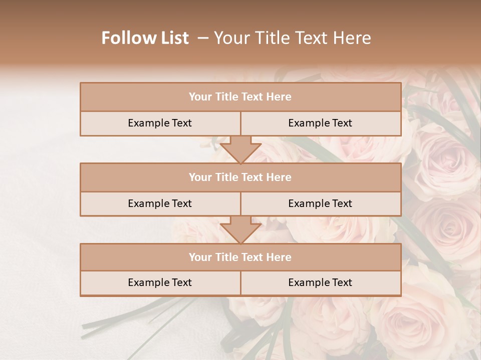 Bouquet Blossom Romance PowerPoint Template