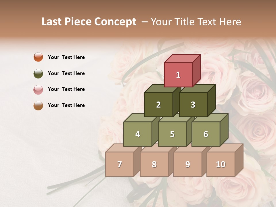 Bouquet Blossom Romance PowerPoint Template