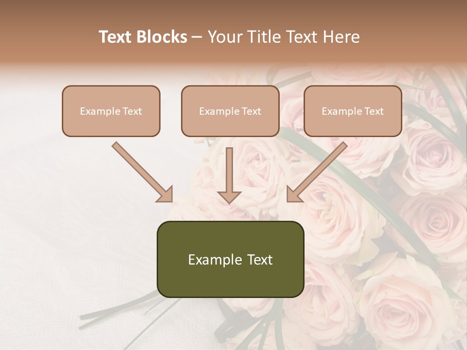 Bouquet Blossom Romance PowerPoint Template