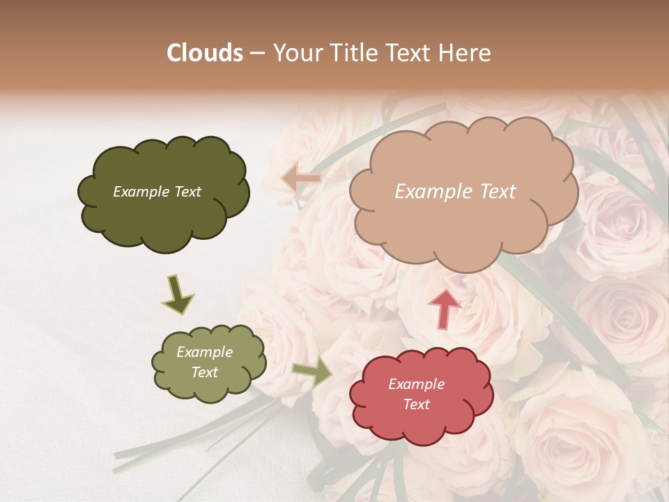 Bouquet Blossom Romance PowerPoint Template