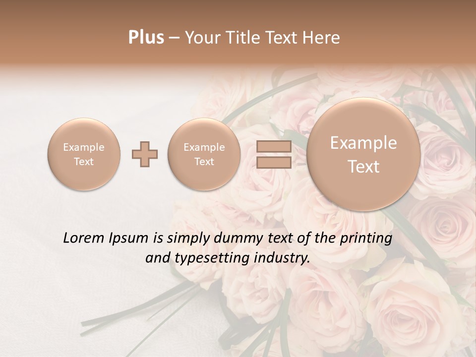 Bouquet Blossom Romance PowerPoint Template