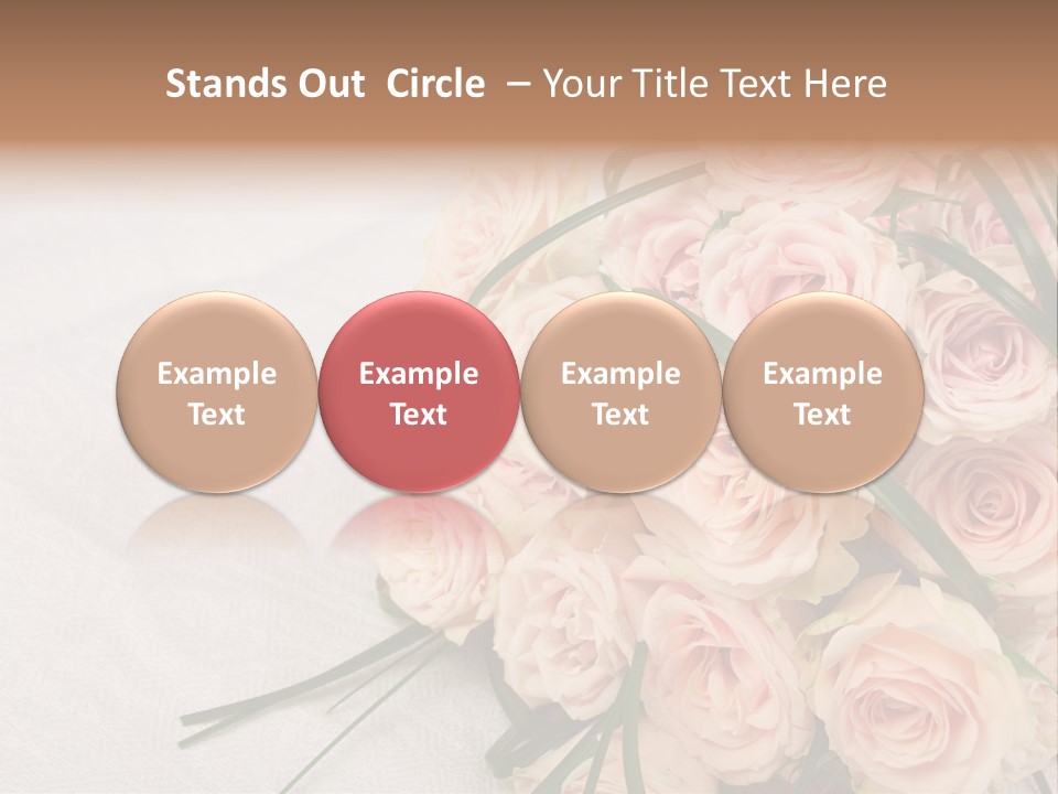 Bouquet Blossom Romance PowerPoint Template