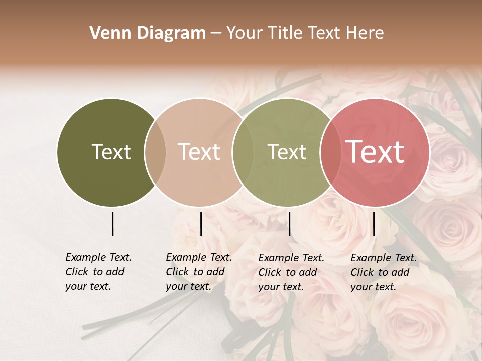 Bouquet Blossom Romance PowerPoint Template