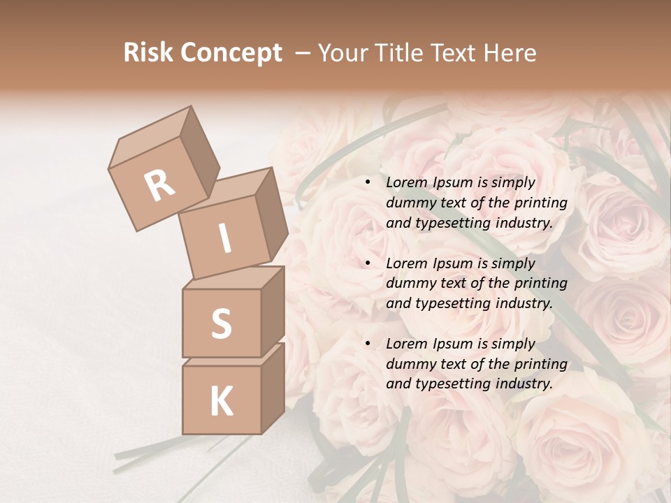 Bouquet Blossom Romance PowerPoint Template