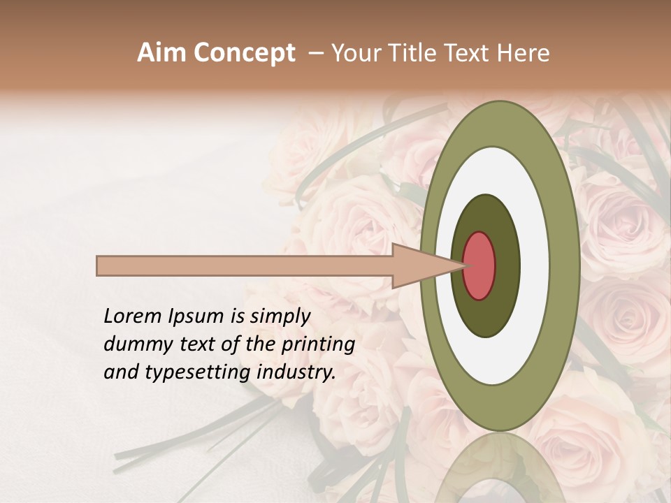 Bouquet Blossom Romance PowerPoint Template