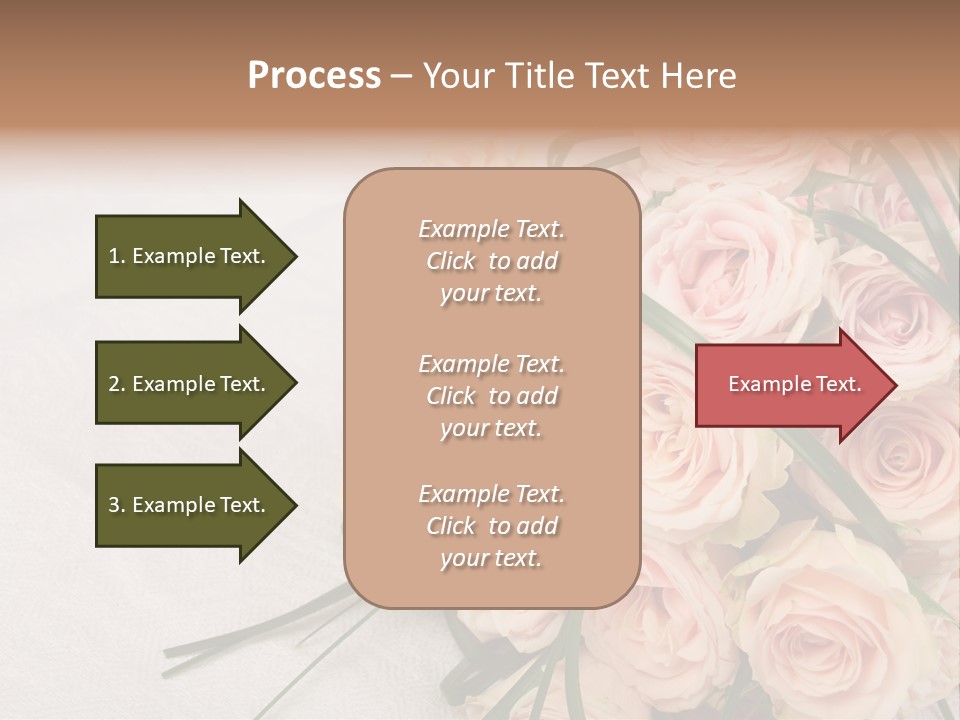 Bouquet Blossom Romance PowerPoint Template