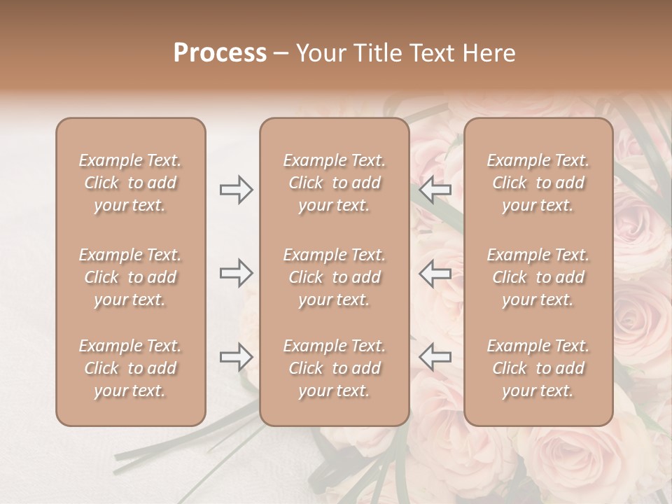 Bouquet Blossom Romance PowerPoint Template