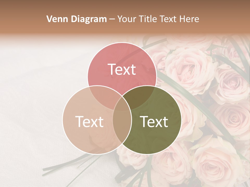 Bouquet Blossom Romance PowerPoint Template