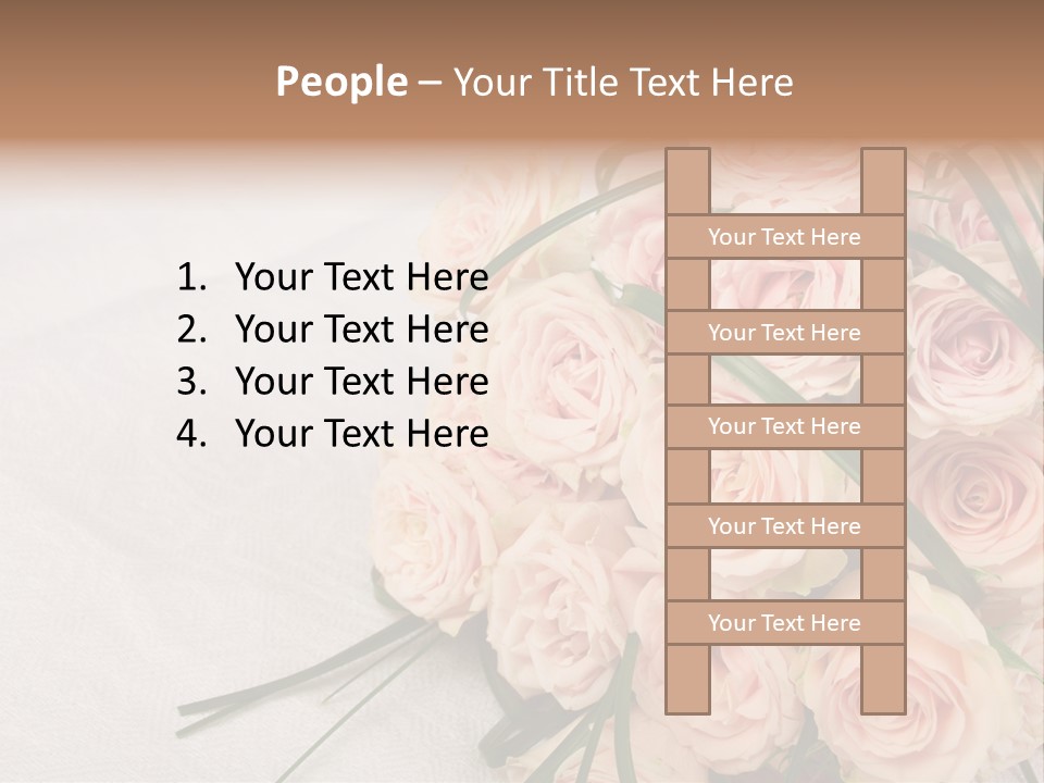 Bouquet Blossom Romance PowerPoint Template