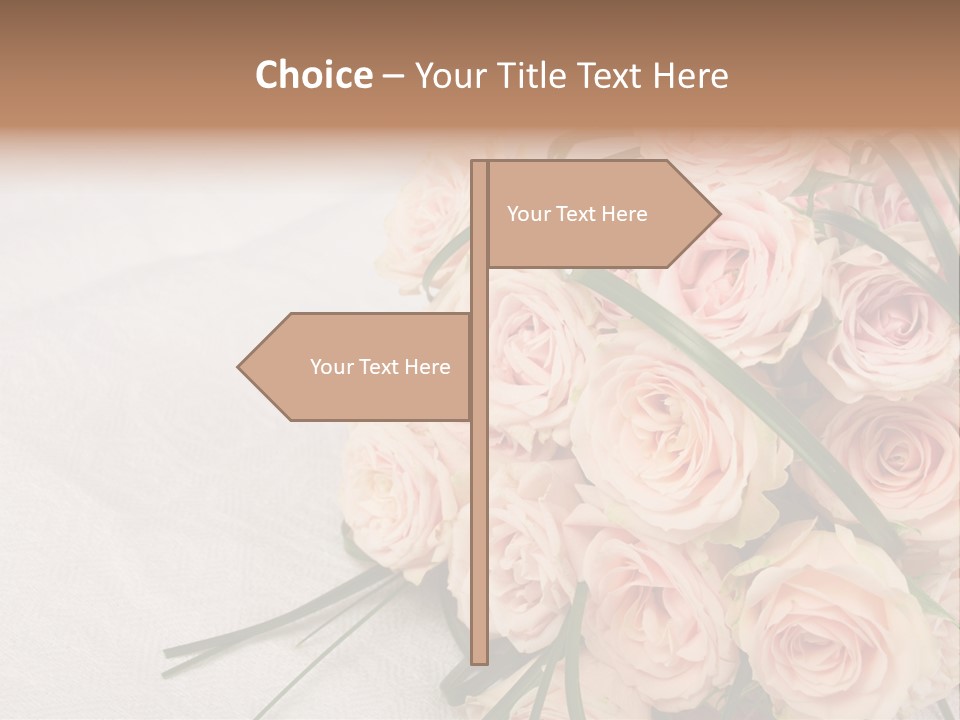 Bouquet Blossom Romance PowerPoint Template
