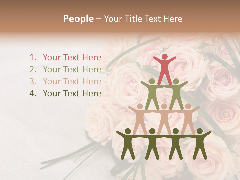 Bouquet Blossom Romance PowerPoint Template